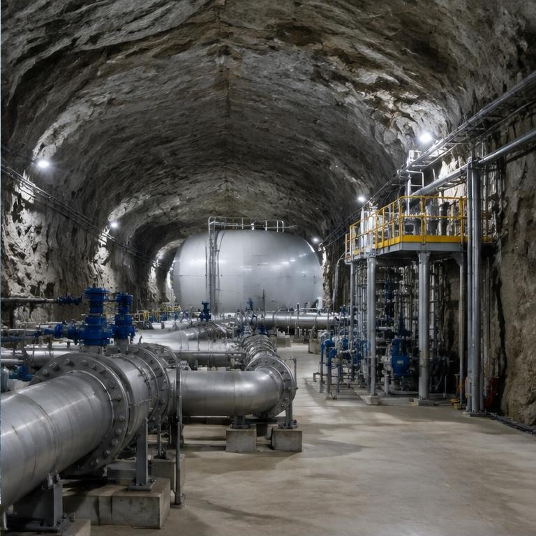 Underground energy storage engineering infrastructure