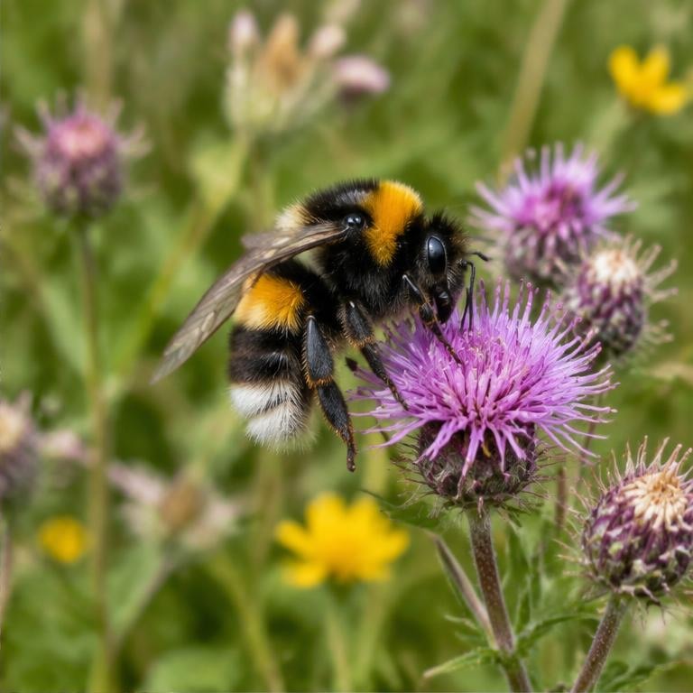 Native bumblebee feeding on Irish wildflowers